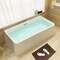 Alfi Brand 67" White Rectangular Acrylic Free Standing Soaking Bathtub AB8859 - alternate 3